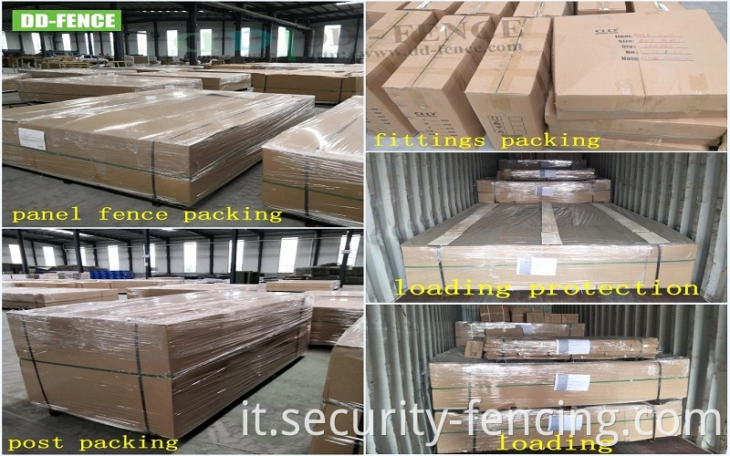 Fence di sicurezza in acciaio W&D Sezione con rivestimento in polvere di alta qualità all'ingrosso